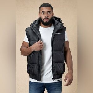 Youngla Black Brooklyn Puffer Vest (No Hood)